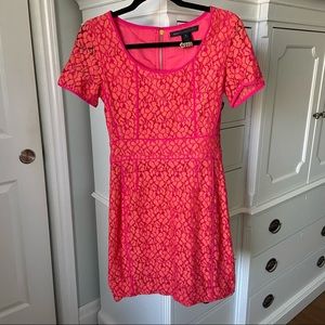 Marc by Marc Jacobs lace short sleeve mini dress